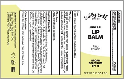 01b LBL_Mineral Lip Balm SPF-15_Pina Colada.jpg 01b LBL_Mineral Lip Balm SPF-15_Pina Colada - 01b LBL Mineral Lip Balm SPF 15 Pina Colada